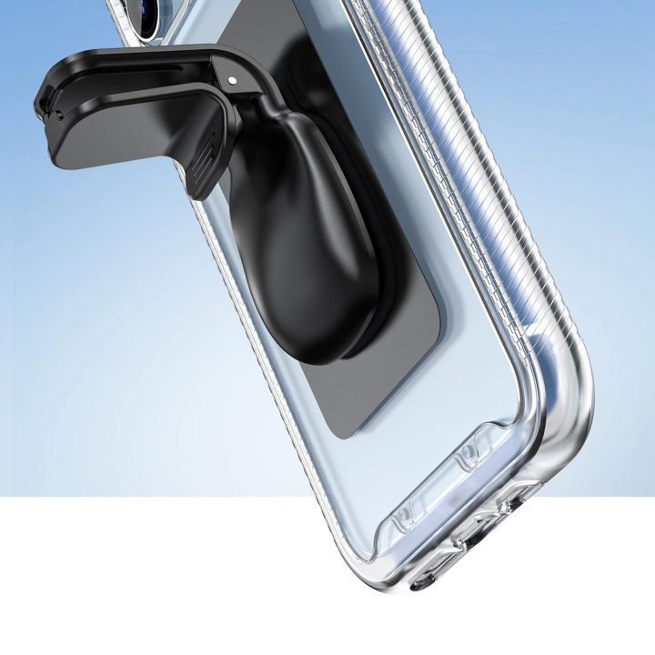 Acefast magnetinis automobilinio telefono laikiklis oro ventiliacijai pilkas (D16 pilkas)