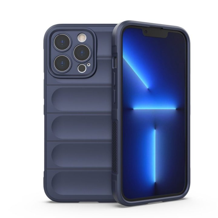 iPhone 13 Pro , lankstus šarvuotas dangtelis, tamsiai mėlynas