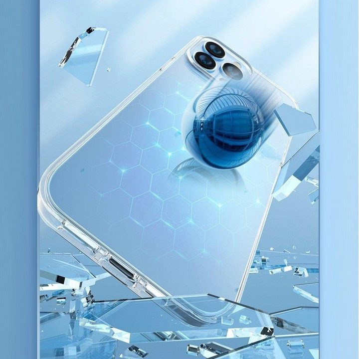 iPhone 13 Pro Kingxbar Elegantiškos serijos dėklas dėklas galinis dangtelis skaidrus