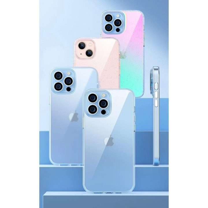 iPhone 13 Pro Kingxbar Elegantiškos serijos dėklas dėklas galinis dangtelis skaidrus