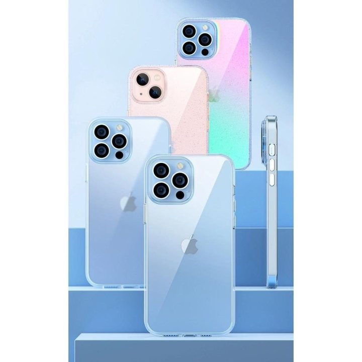 iPhone 13 Pro Max Kingxbar Elegantiškos serijos dėklas dėklas galinis dangtelis skaidrus