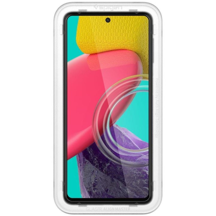 GRŪDINTAS STIKLAS Spigen ALM GLASS FC GALAXY M53 5G BLACK