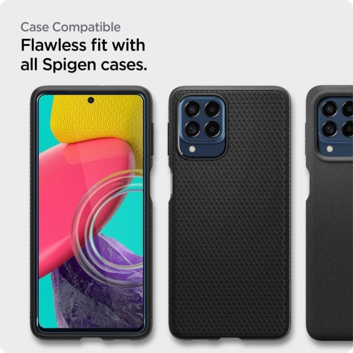 GRŪDINTAS STIKLAS Spigen ALM GLASS FC GALAXY M53 5G BLACK