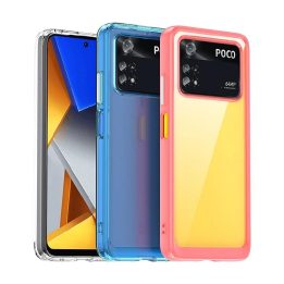 Outer Space dėklas Xiaomi Poco M4 Pro su lanksčiu rėmeliu, juodas