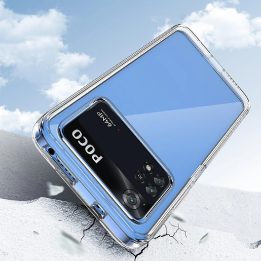 Outer Space dėklas Xiaomi Poco M4 Pro su lanksčiu rėmeliu, mėlynos spalvos