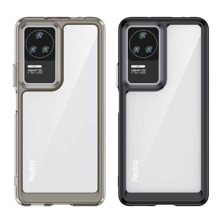 Outer Space dėklas Xiaomi Poco F4 5G su lanksčiu rėmeliu, juodas