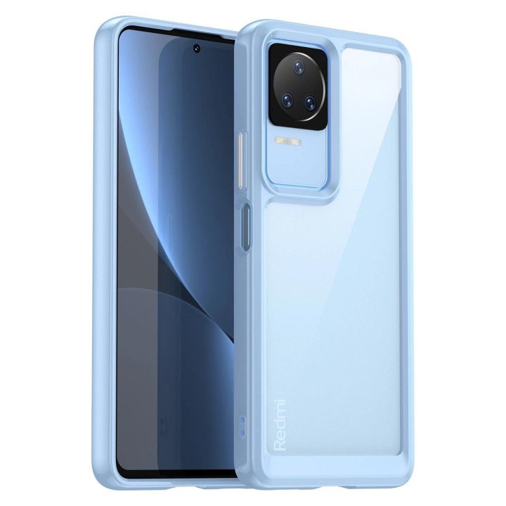 Outer Space dėklas Xiaomi Poco F4 5G su lanksčiu rėmeliu, mėlynos spalvos