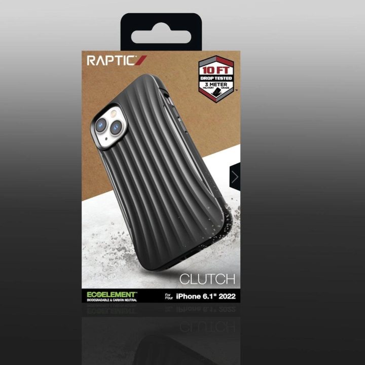 Raptic X-Doria Clutch dėklas iPhone 14 galinis dangtelis juodas