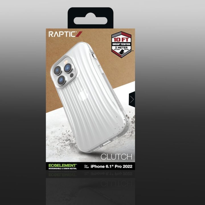 Raptic X-Doria Clutch dėklas iPhone 14 Pro galinis dangtelis skaidrus