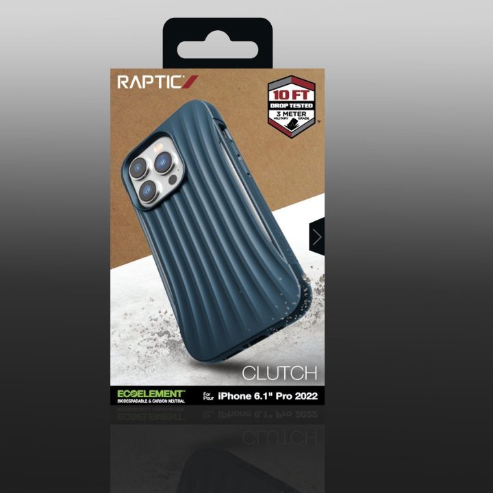 Raptic X-Doria Clutch dėklas iPhone 14 Pro galinis dangtelis mėlynas