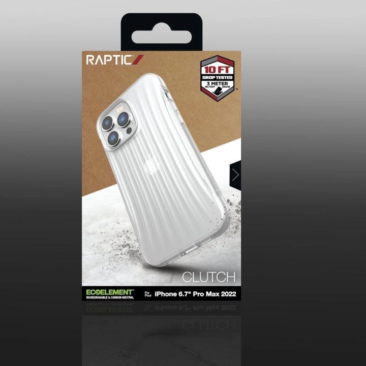 Raptic X-Doria Clutch dėklas iPhone 14 Pro Max galinis dangtelis skaidrus