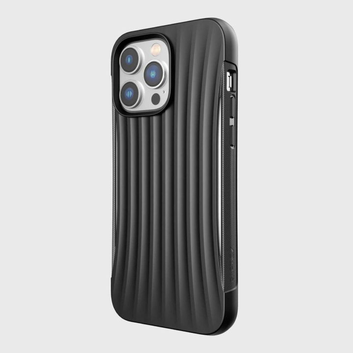 Raptic X-Doria Clutch dėklas iPhone 14 Pro Max galiniam dangteliui, juodas