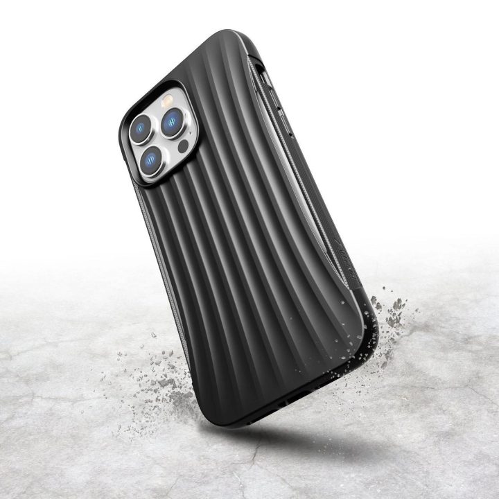 Raptic X-Doria Clutch dėklas iPhone 14 Pro Max galiniam dangteliui, juodas