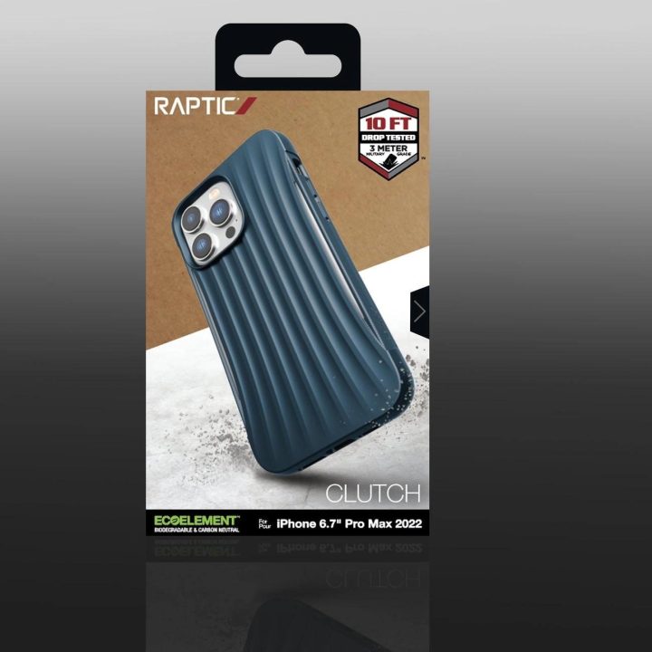 Raptic X-Doria Clutch dėklas iPhone 14 Pro Max galinis dangtelis mėlynas