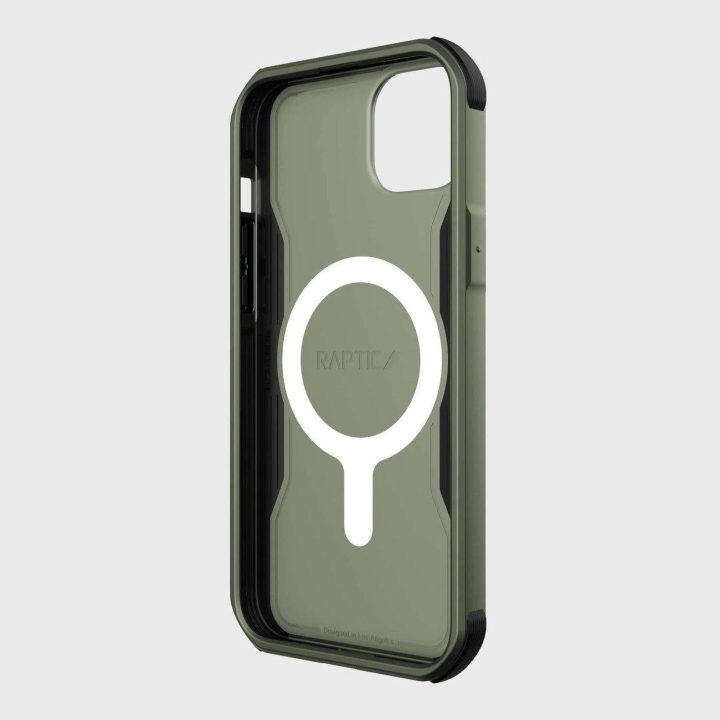 Raptic X-Doria Fort dėklas iPhone 14 Plus su MagSafe šarvuotu dangteliu, žalias