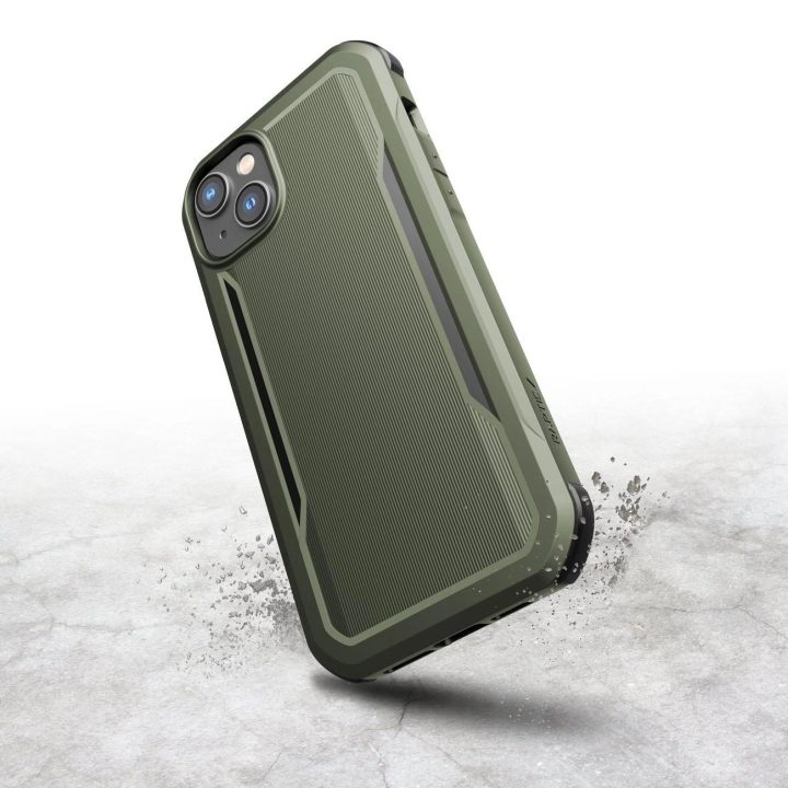 Raptic X-Doria Fort dėklas iPhone 14 Plus su MagSafe šarvuotu dangteliu, žalias