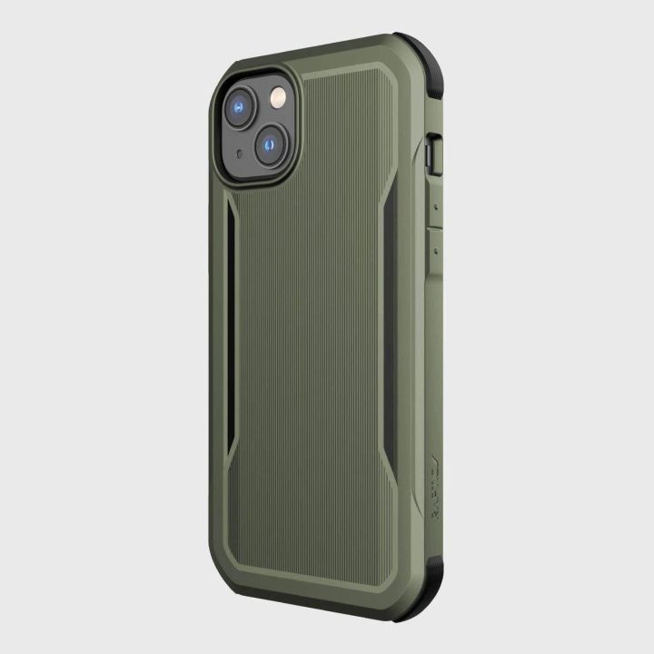 Raptic X-Doria Fort dėklas iPhone 14 Plus su MagSafe šarvuotu dangteliu, žalias