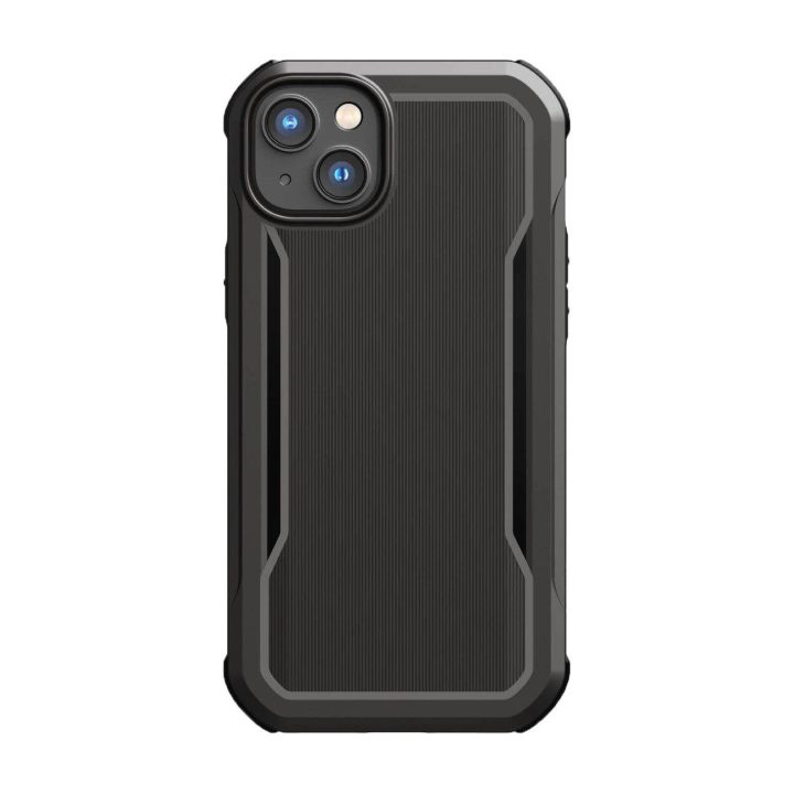 Raptic X-Doria Fort dėklas iPhone 14 Plus su MagSafe šarvuotu dangteliu, juodas