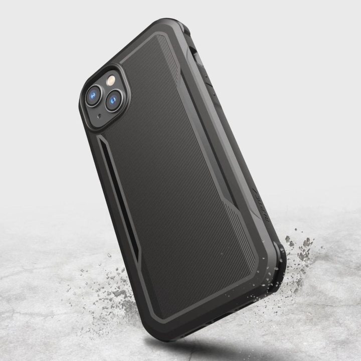 Raptic X-Doria Fort dėklas iPhone 14 Plus su MagSafe šarvuotu dangteliu, juodas
