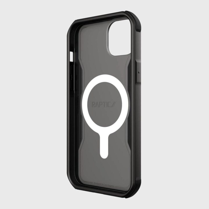 Raptic X-Doria Fort dėklas iPhone 14 Plus su MagSafe šarvuotu dangteliu, juodas