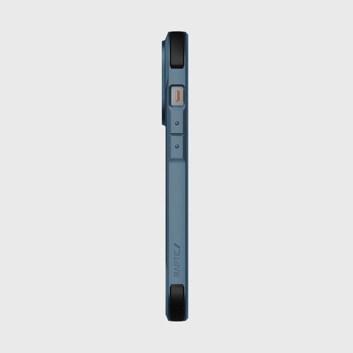 Raptic X-Doria Fort dėklas iPhone 14 Pro su MagSafe šarvuotu mėlynu dangteliu