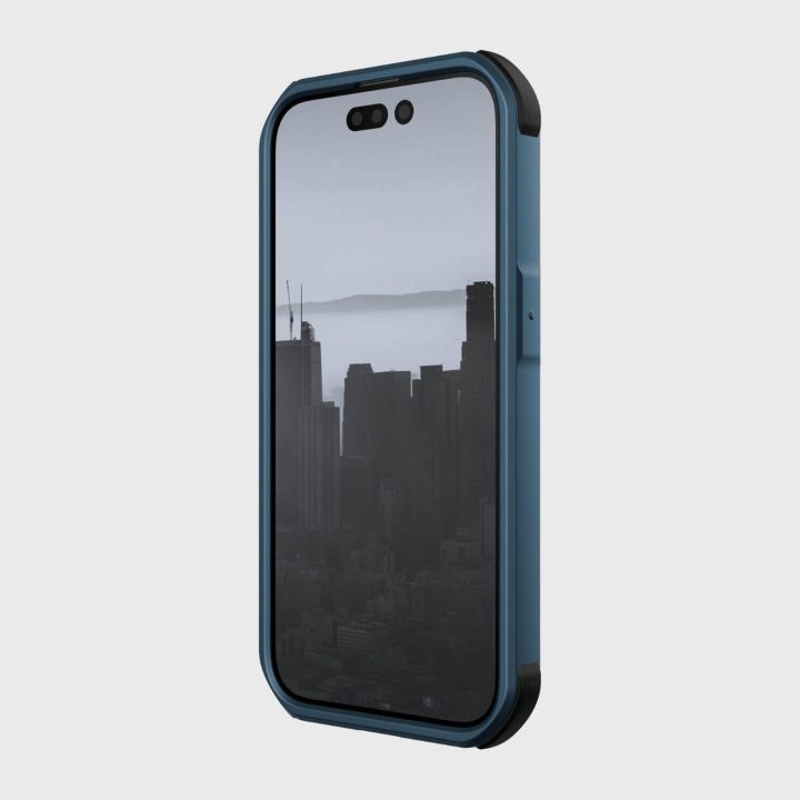 Raptic X-Doria Fort dėklas iPhone 14 Pro su MagSafe šarvuotu mėlynu dangteliu