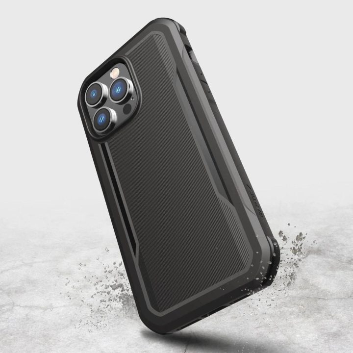 Raptic X-Doria Fort dėklas iPhone 14 Pro Max su MagSafe šarvuotu dangteliu, juodas