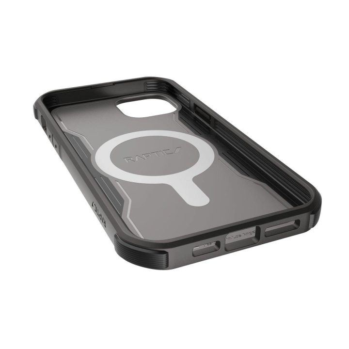 Raptic X-Doria Fort dėklas iPhone 14 Pro Max su MagSafe šarvuotu dangteliu, juodas