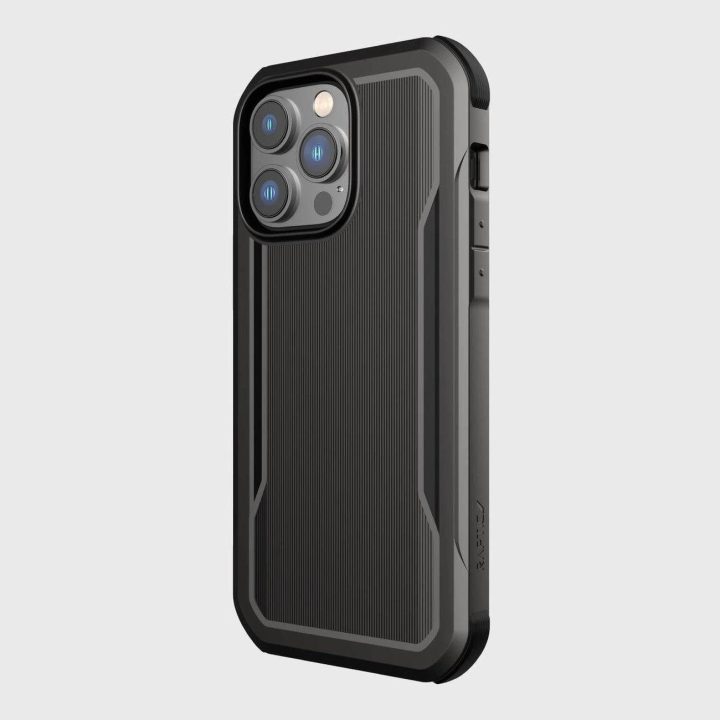 Raptic X-Doria Fort dėklas iPhone 14 Pro Max su MagSafe šarvuotu dangteliu, juodas