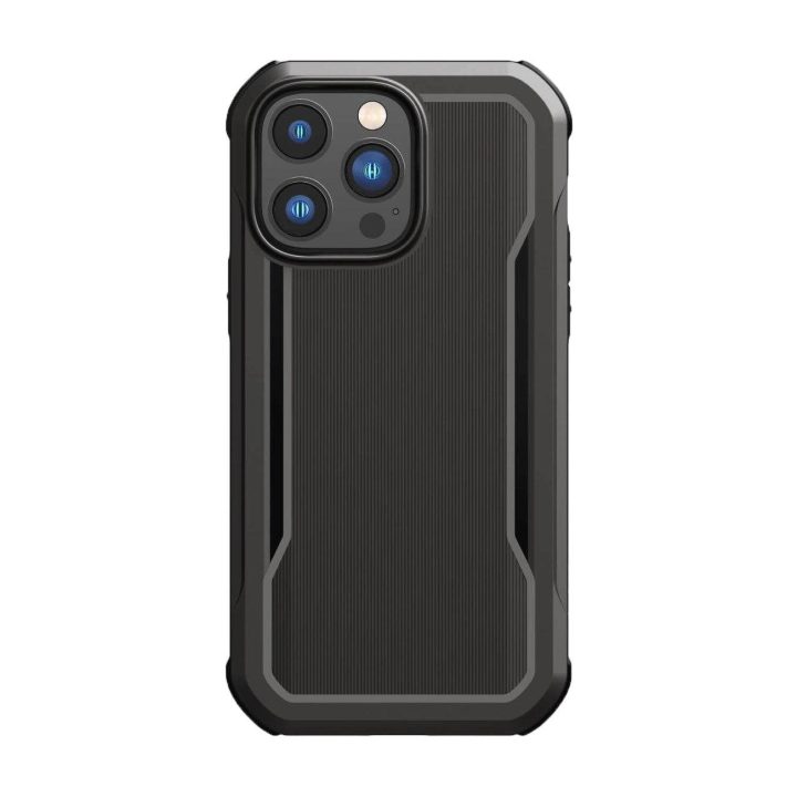 Raptic X-Doria Fort dėklas iPhone 14 Pro Max su MagSafe šarvuotu dangteliu, juodas