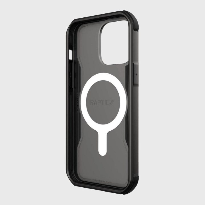 Raptic X-Doria Fort dėklas iPhone 14 Pro Max su MagSafe šarvuotu dangteliu, juodas