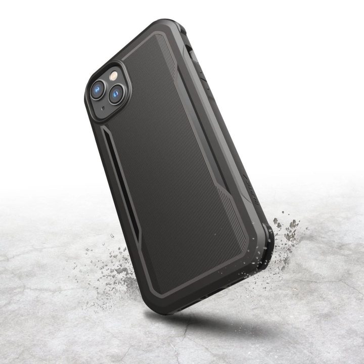 Raptic X-Doria Fort dėklas iPhone 14 Pro Max su MagSafe šarvuotu dangteliu, juodas