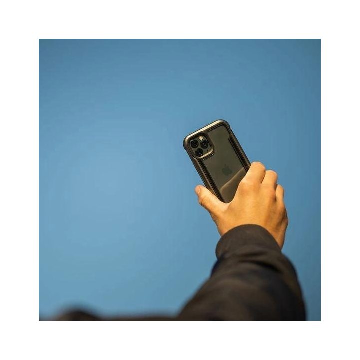 Raptic X-Doria Shield dėklas iPhone 14 šarvuotas dangtelis juodas