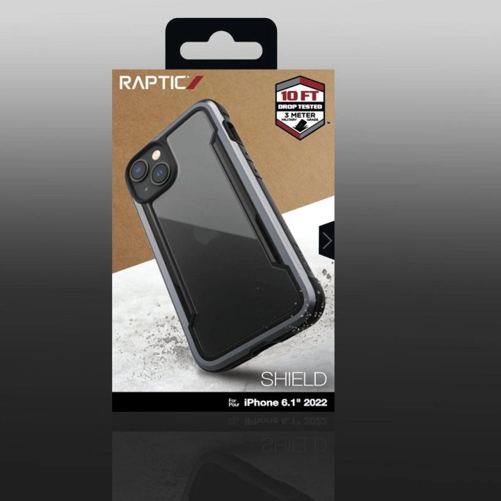 Raptic X-Doria Shield dėklas iPhone 14 šarvuotas dangtelis juodas