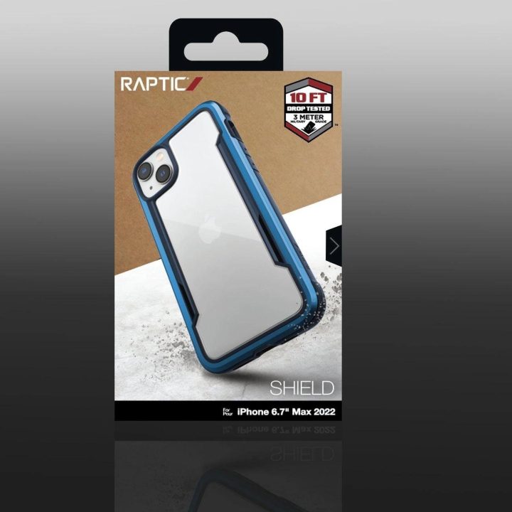 Raptic X-Doria Shield dėklas iPhone 14 Plus šarvuotas dangtelis mėlynas