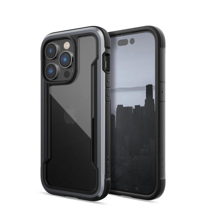 Raptic X-Doria Shield dėklas iPhone 14 Pro šarvuotas dangtelis juodas