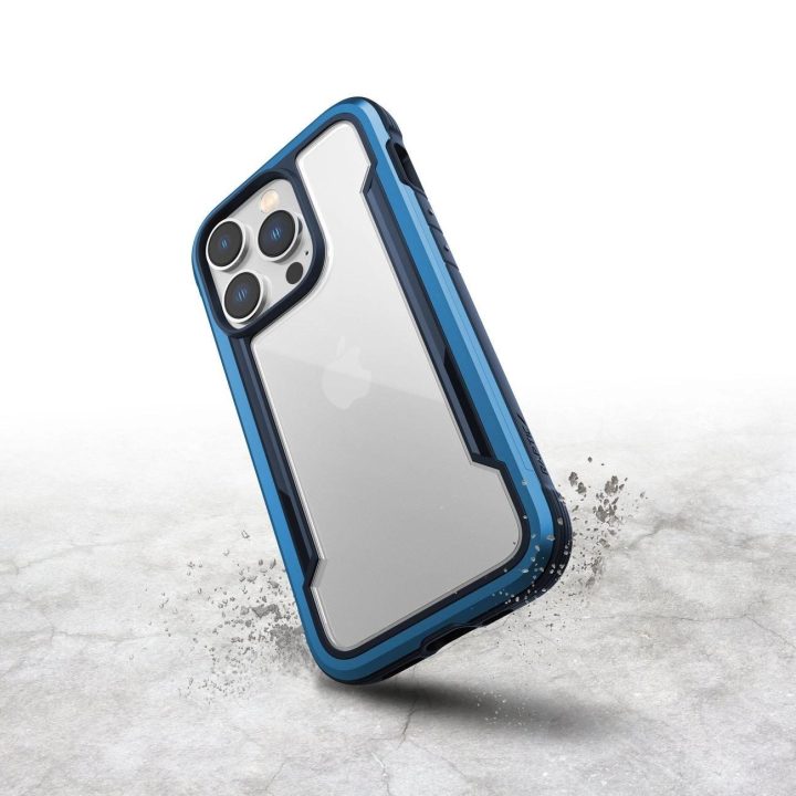 Raptic X-Doria Shield dėklas iPhone 14 Pro šarvuotas dangtelis mėlynas