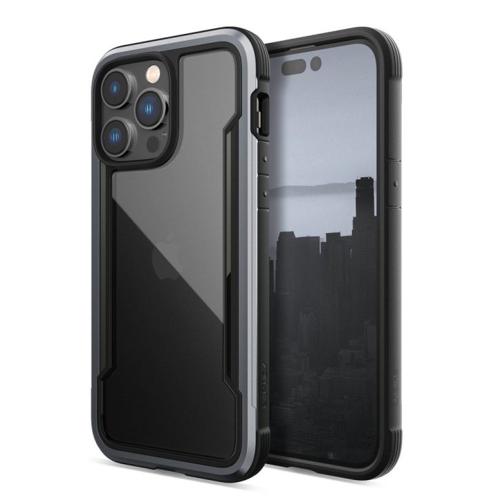 Raptic X-Doria Shield dėklas iPhone 14 Pro Max šarvuotas dangtelis juodas