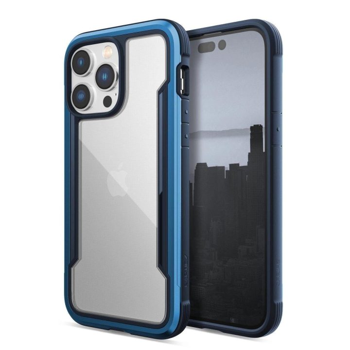 Raptic X-Doria Shield dėklas iPhone 14 Pro Max šarvuotas dangtelis mėlynas