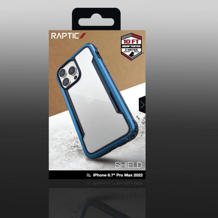 Raptic X-Doria Shield dėklas iPhone 14 Pro Max šarvuotas dangtelis mėlynas