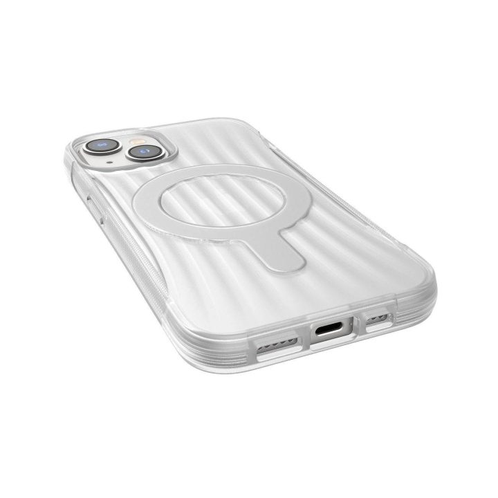 Raptic X-Doria Clutch dėklas iPhone 14 su MagSafe galiniu dangteliu skaidrus