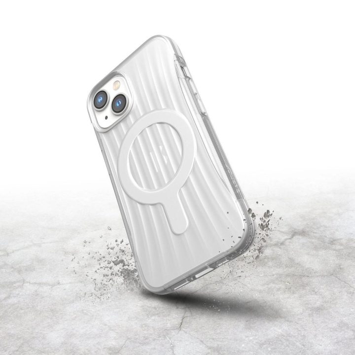 Raptic X-Doria Clutch dėklas iPhone 14 su MagSafe galiniu dangteliu skaidrus