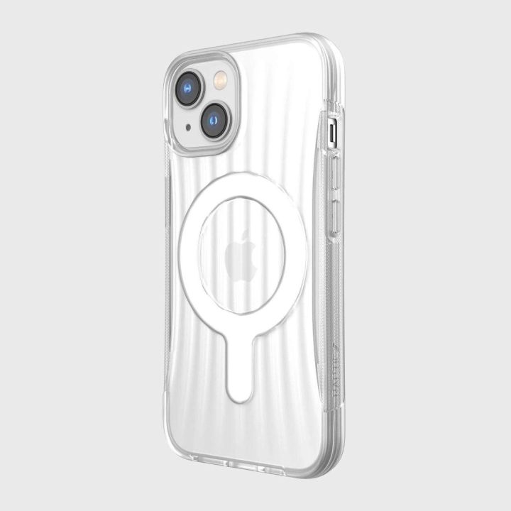 Raptic X-Doria Clutch dėklas iPhone 14 su MagSafe galiniu dangteliu skaidrus