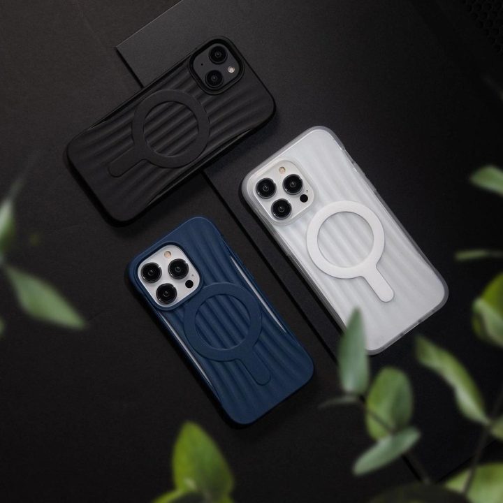 Raptic X-Doria Clutch dėklas iPhone 14 su MagSafe galiniu dangteliu, juodas