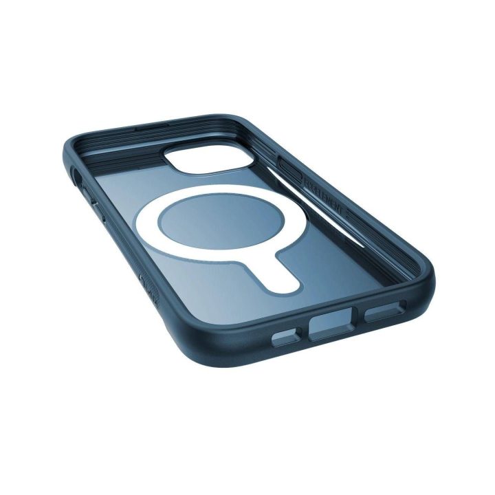 Raptic X-Doria Clutch dėklas iPhone 14 su MagSafe galiniu dangteliu, mėlynas