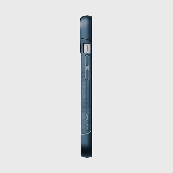 Raptic X-Doria Clutch dėklas iPhone 14 su MagSafe galiniu dangteliu, mėlynas