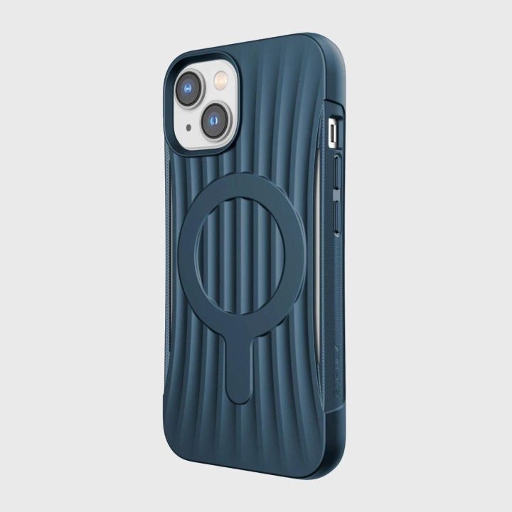 Raptic X-Doria Clutch dėklas iPhone 14 su MagSafe galiniu dangteliu, mėlynas