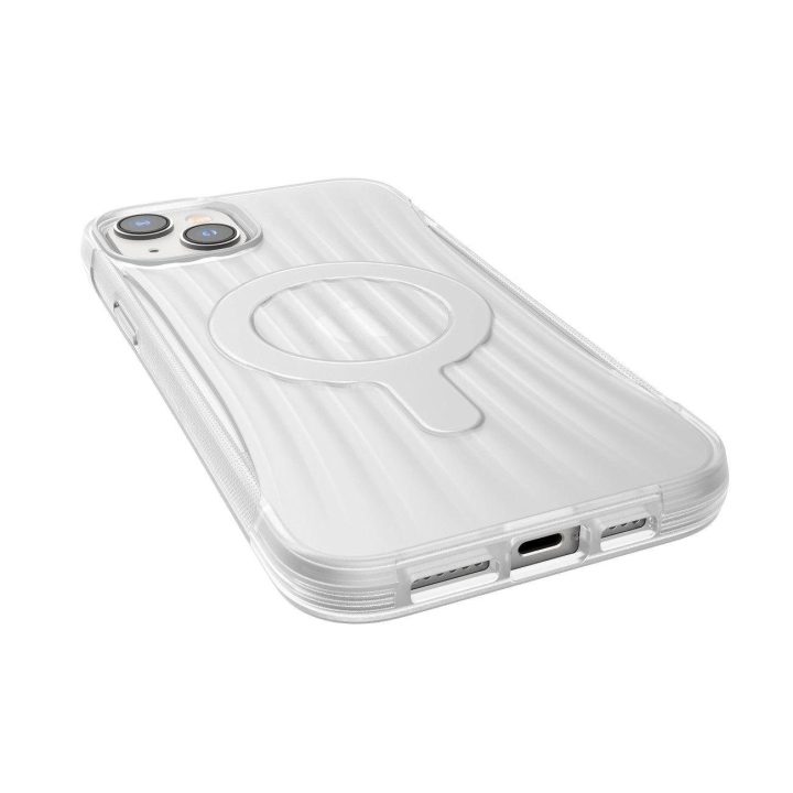 Raptic X-Doria Clutch dėklas iPhone 14 Plus su MagSafe galiniu dangteliu, skaidrus