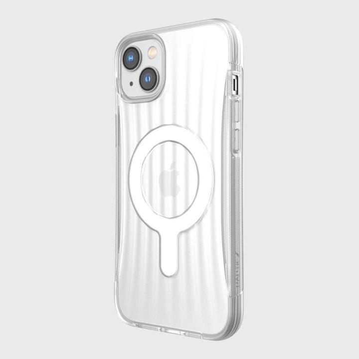 Raptic X-Doria Clutch dėklas iPhone 14 Plus su MagSafe galiniu dangteliu, skaidrus