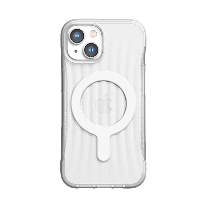 Raptic X-Doria Clutch dėklas iPhone 14 Plus su MagSafe galiniu dangteliu, skaidrus